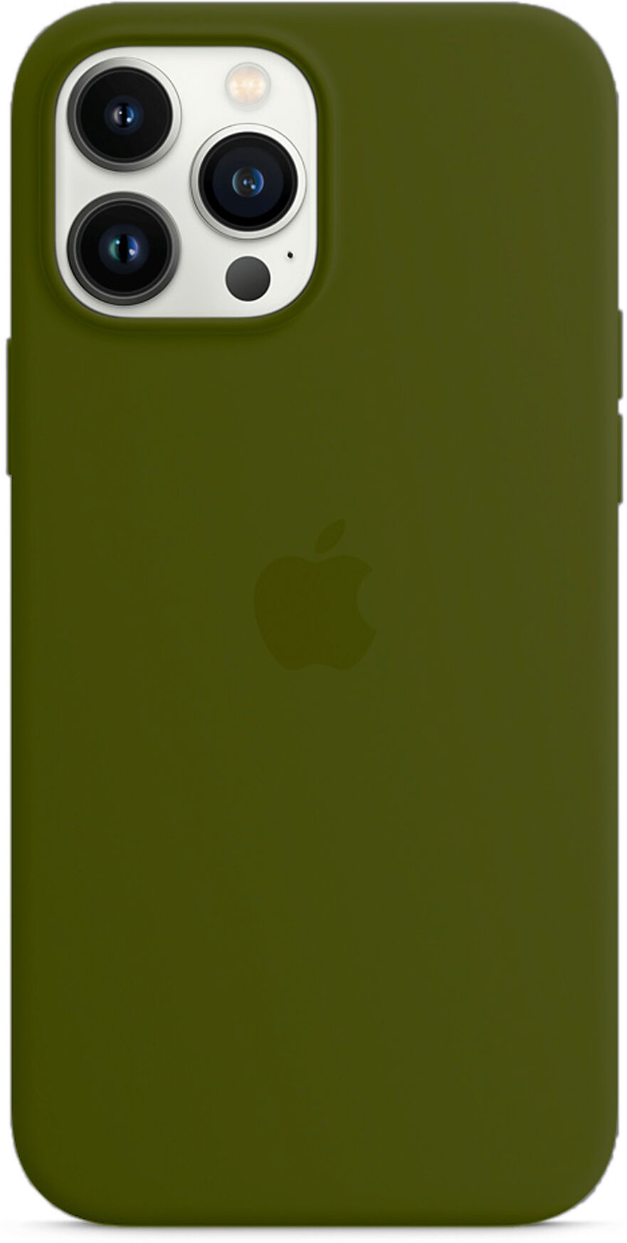 Apple Capa Silicone Verde Musgo iPhone 13 Pro Max Novo