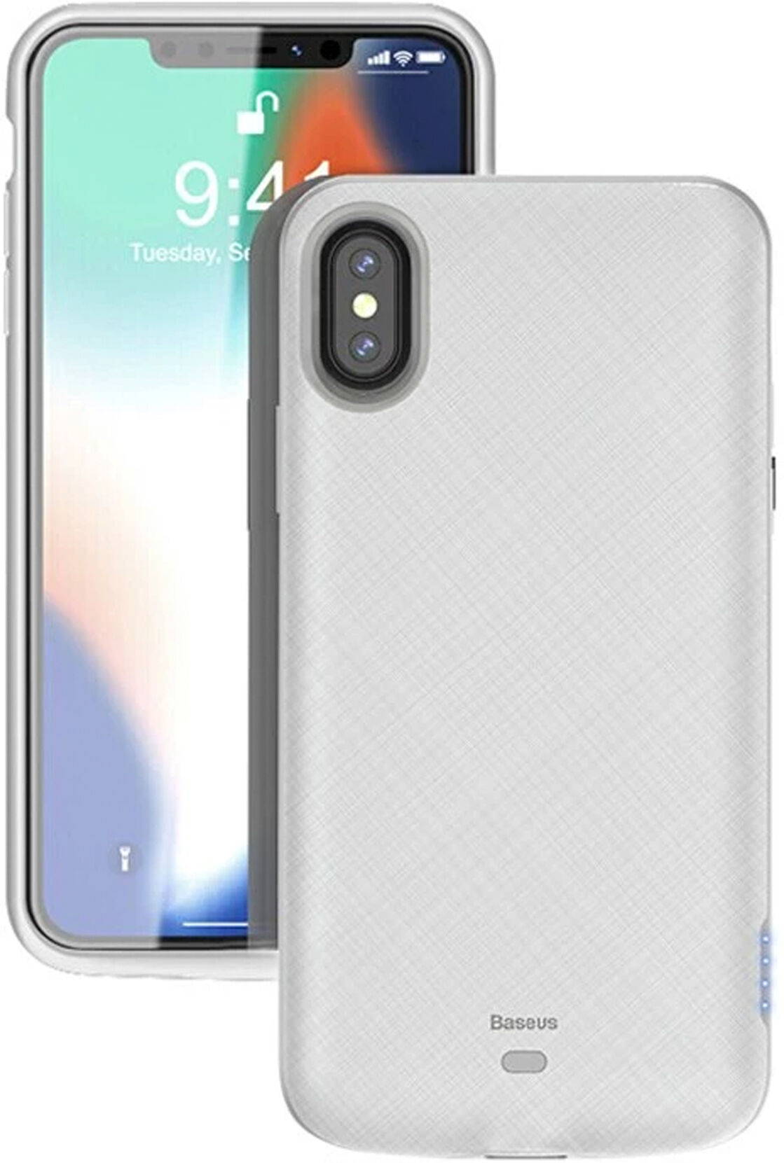 Baseus Capa PowerBank Case PowerBank 4000 mAh iPhone X/XS Branco Baseus