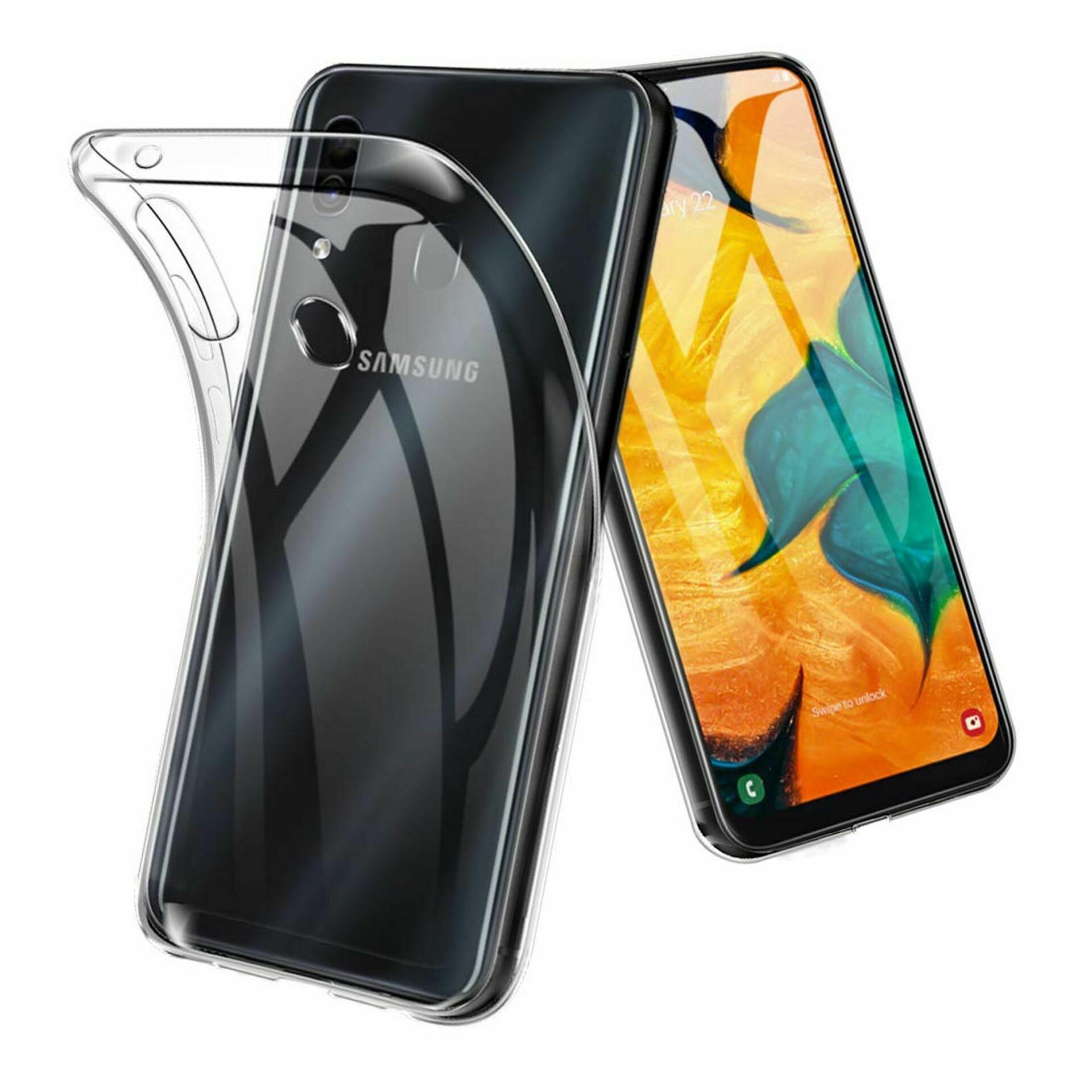 Open Box Mobile Capa silicone Samsung A20 Transparente Open Box Mobile