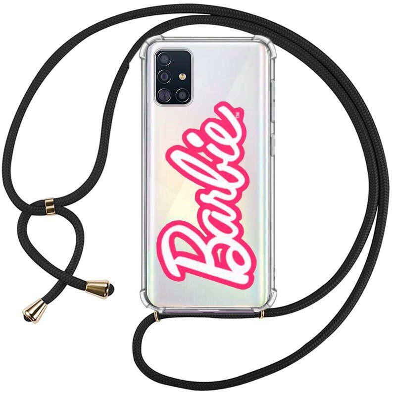 Cool funda cordón licencia barbie para samsung galaxy a71 a715