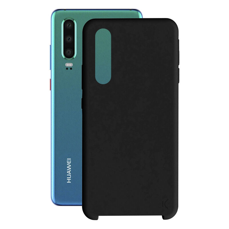 Ksix soft silicone negra para huawei p30