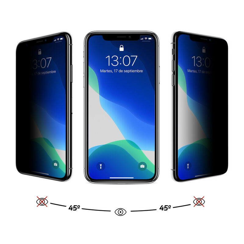 Unotec protector cristal templado privacidad iphone 11 pro