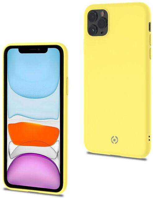 Celly candy funda silicona amarilla para iphone 11 pro