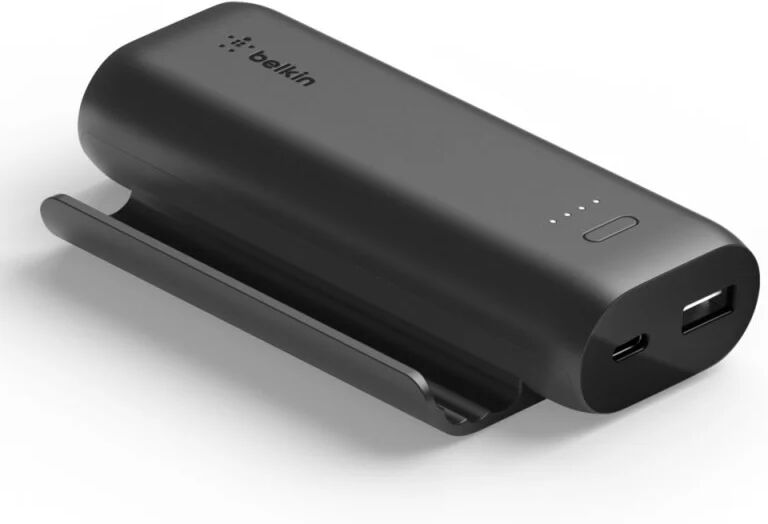 Belkin boostbelkin charge cargador portátil 5k con soporte para smartphone negro