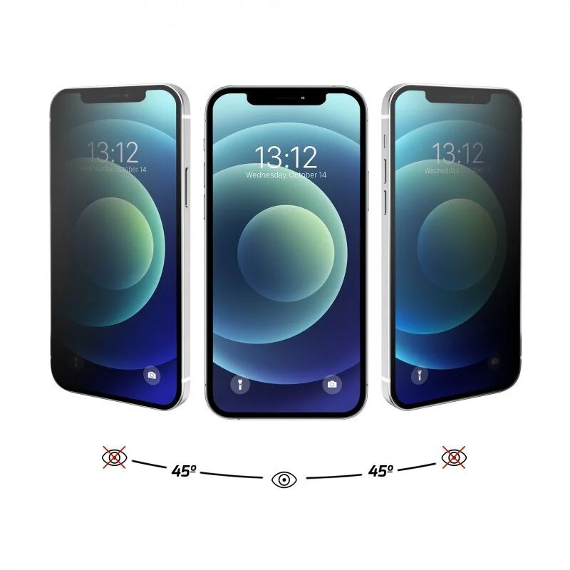 Nueboo protector cristal templado privacidad iphone 12 mini