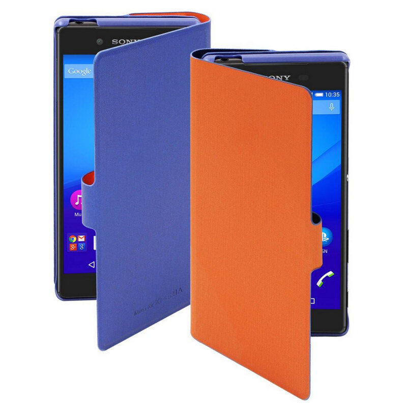 made-for-xperia Made for xperia funda folio camaleón azul/naranja para sony xperia z5