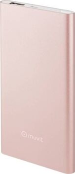 Muvit Powerbank MUCHP0087 (5000 mAh - 1 USB - 1 Micro-USB - Rosa)