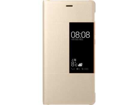 Huawei Capa P9 Flip View Dourado