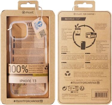 Muvit Capa iPhone 13 Recicletek Transparente