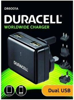 Duracell Carregador Adaptador DR6001A Uk-Eu-Us