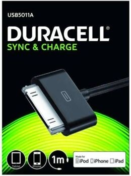 Duracell Cabo USB5011A (USB - 30 Pinos - 1m - Preto)