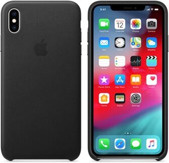 Apple Capa iPhone XS Max Leather Preto