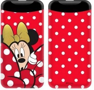 Beblau Powerbank ERT Minnie (6000 mAh - 1 USB - 1 MicroUSB - Vermelho)