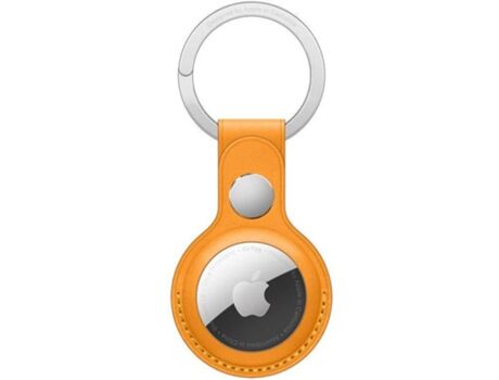 Apple Porta-chaves em pele para AirTag Laranja