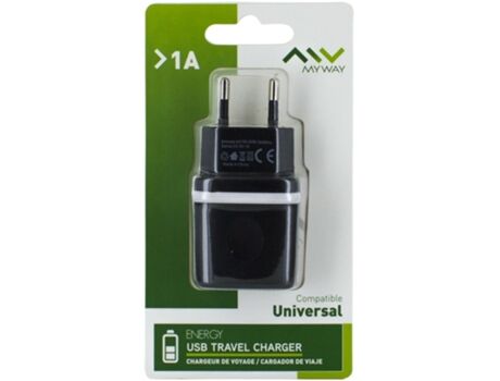Myway Carregador USB 1A