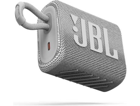 JBL Coluna Bluetooth Go 3 (Autonomia: até 5 h - Branco)