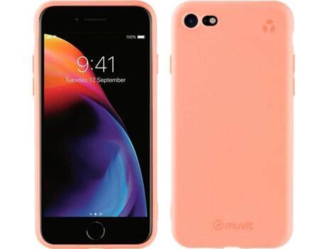 Muvit Capa  iPhone SE Ecológica Laranja