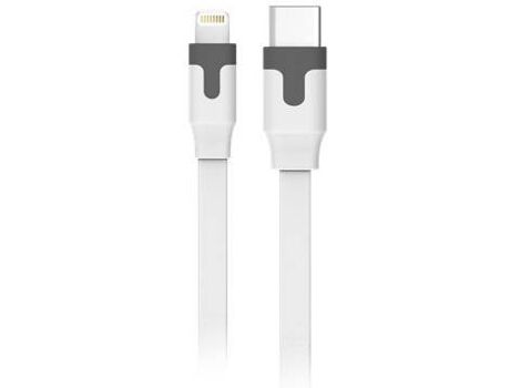 Muvit Cabo MFI (Lightning - USB-C - 1m - Branco)