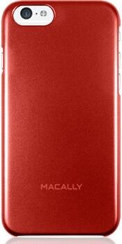 Macally Capa iPhone 6, 6s, 7, 8 Metallic Snap-on Vermelho