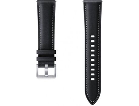 Samsung Bracelete Galaxy Watch 3 Stitch Leather Band 20mm (Preto)