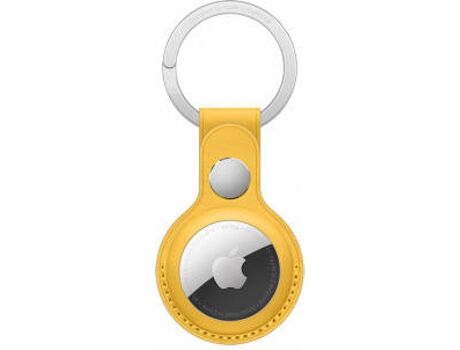 Apple Porta-chaves em pele para AirTag Amarelo