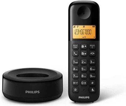 Philips Telefone Fixo D1601B/34 Preto