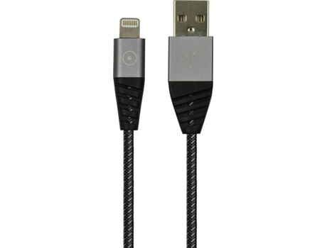 Muvit Cabo Tiger (USB - Lightning - 2.4m - Cinza)