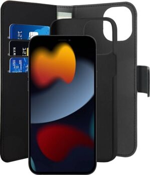 Puro Capa iPhone 13 Mini Wallet 2 em 1 Preto