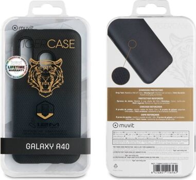 Muvit Capa Samsung Galaxy A40 Shockproof Preto