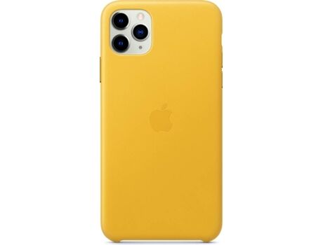 Apple Capa iPhone 11 Pro Max Leather Amarelo