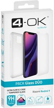 4-Ok Kit Capa Protetora + Película XIAOMI Redmi 9