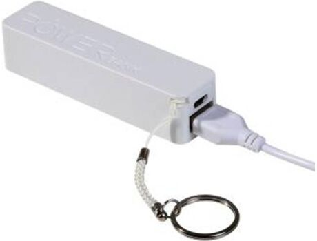 Clipsonic Powerbank TEA109S (2200 mAh - 1 USB - 1 Micro-USB - Branco)