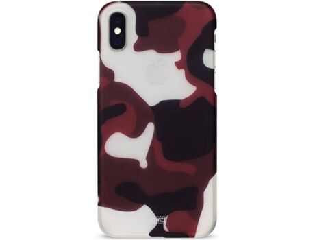 Artwizz Capa iPhone XS Max Camouflage Vermelho