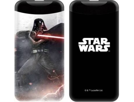 Beblau Powerbank 53429 Darth Vather (6000 mAh - USB - MicroUSB - Preto)