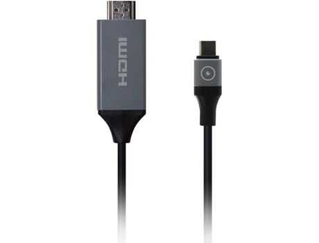 Muvit Cabo MUNTC0011 (USB-C - HDMI - 2 m - Preto)