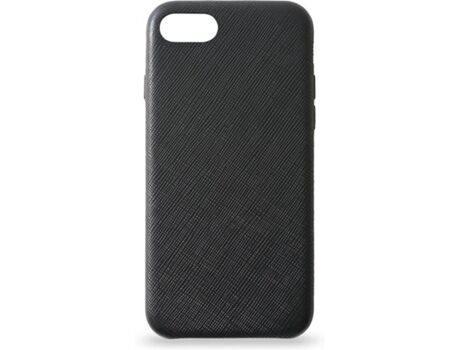 Kmp Capa iPhone 6, 6s, 7, 8 Leather Case Preto