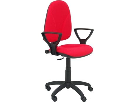 Piqueras Y Crespo Cadeira de Escritório Operativa Algarra Vermelho (Braços Fixos - Tecido)