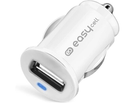 Easycell Carregador Auto SBS TEECCR1USB1APOW (1 USB - 1000 mAh - Branco)