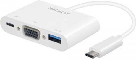 Macally Hub USB-C to VGA (Branco)