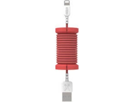 Philo Cabo Spool (USB - Lightning - 1m - Vermelho)