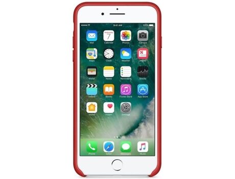 Apple Capa iPhone 7 Plus Leather Vermelho