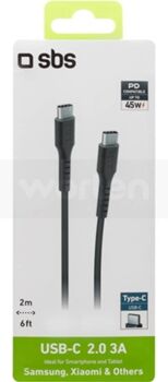 Sbs Cabo USB-C 45W 2 m Preto