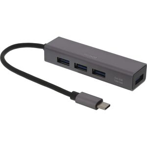 Hubb Deltaco USB-C - 4xUSB-A