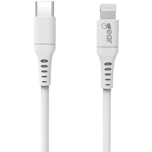 Gear 665103 Laddkabel Usb-C Till Lightning, 1 M, Vit, Anslutningsdon & Kablar