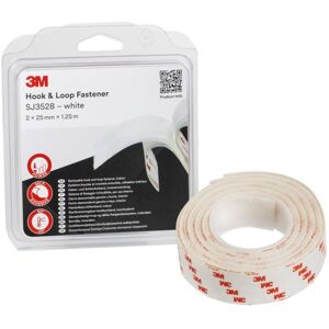 3M Hook & Loop Sj352b Kardborreband Vit, Övriga Maskintillbehör