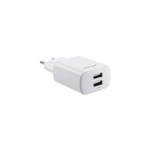 Diverse Mobilladdare USB-A   2-port   24W   PNY