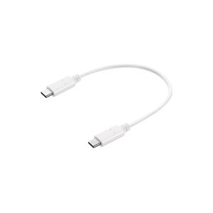 Sandberg USB-C till USB-C kabel   0.2m   vit