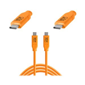 Tether Tools TetherPro USB-C till USB-C, 4,6 meter, orange, USB 3.1