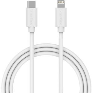 Smartline USB-kabel USB-C till Lightning Vit - 1m