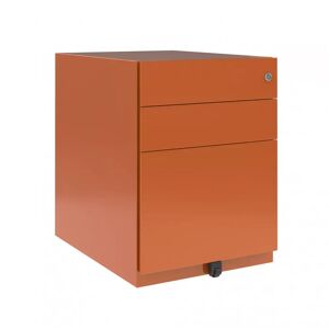 Bisley Hurts Note Mobile - Låg, 3 lådor, 42 cm bred, Färg  Orange